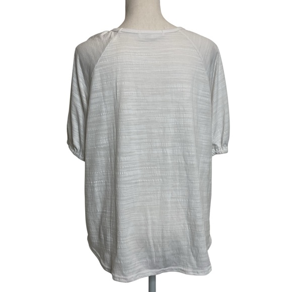 Jane and Delancey White Women's pullover Top L - Picture 2 of 10